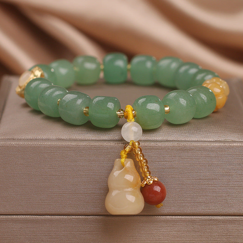 Natural Strawberry Bucket Beads Bracelet