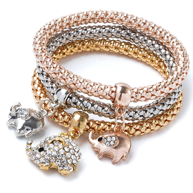 Diamond-embedded Love Bracelet