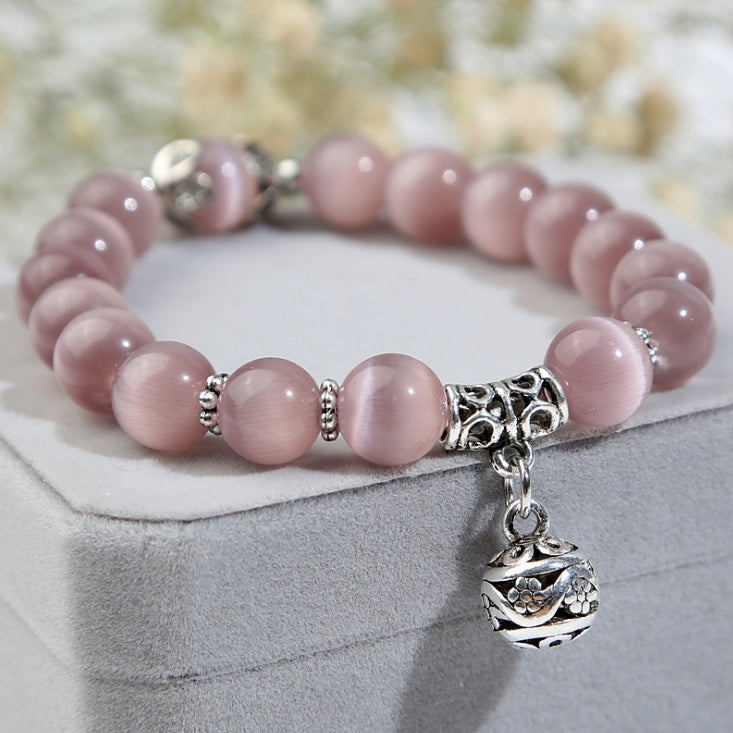 Natural opal beads bracelet