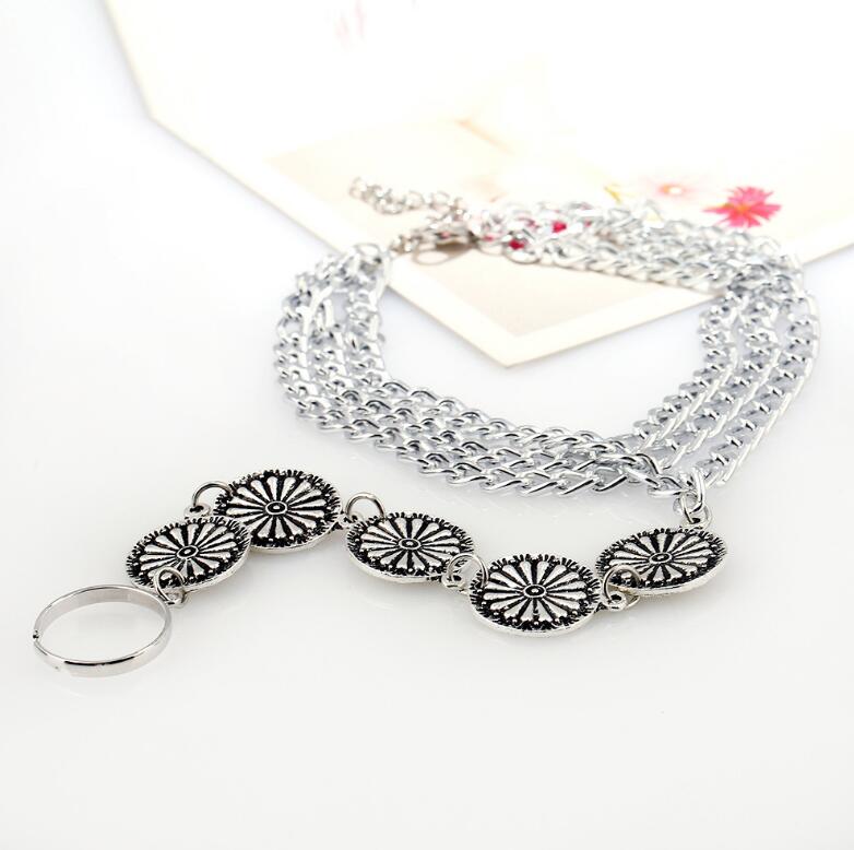 Three layer even exaggerated fringed Anklet