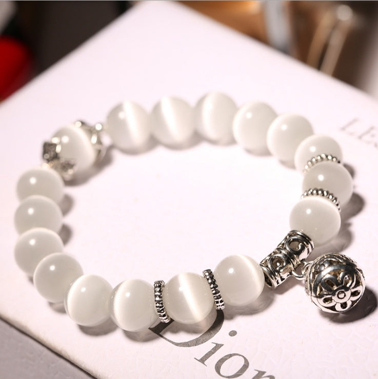 Natural opal beads bracelet