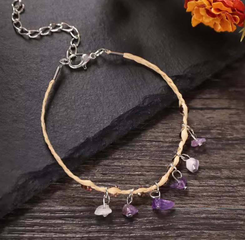 Raffia Anklet
