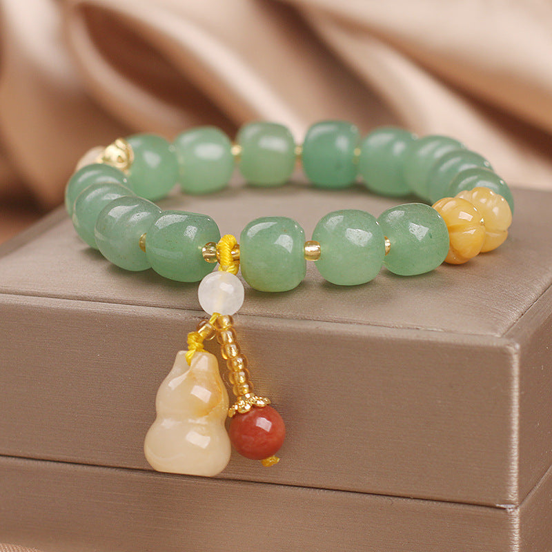 Natural Strawberry Bucket Beads Bracelet