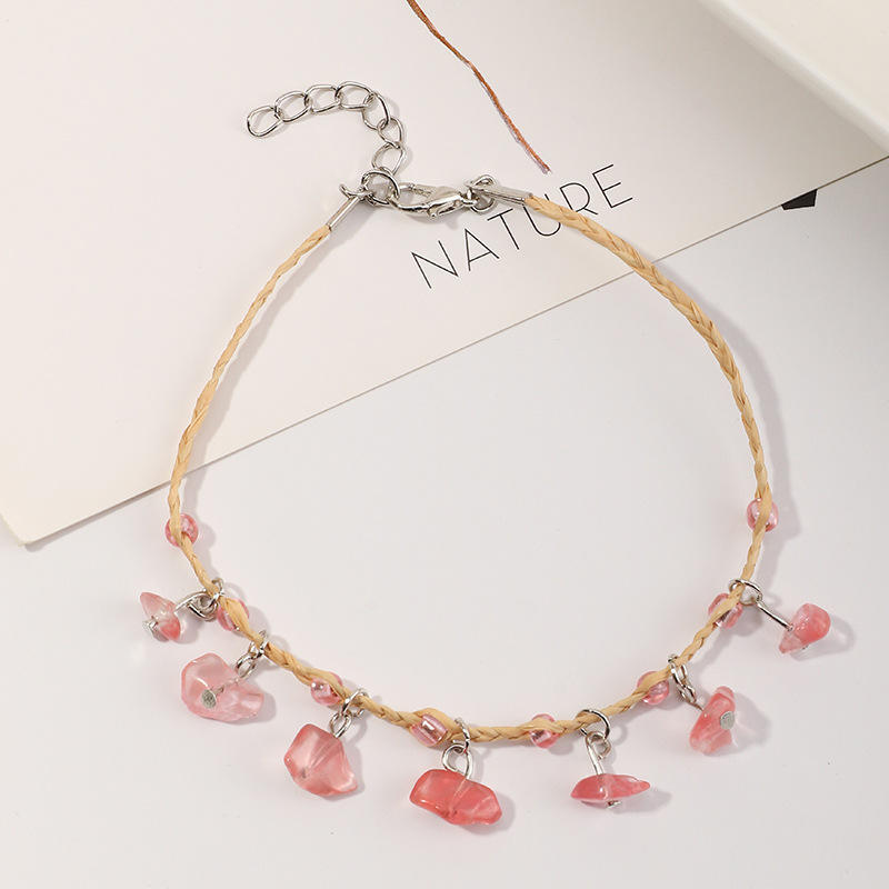 Raffia Anklet