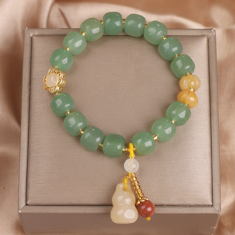 Natural Strawberry Bucket Beads Bracelet