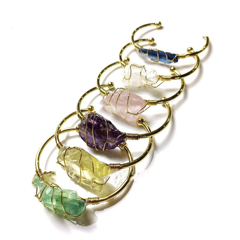 Explosive Natural Crystal Stone Bracelet