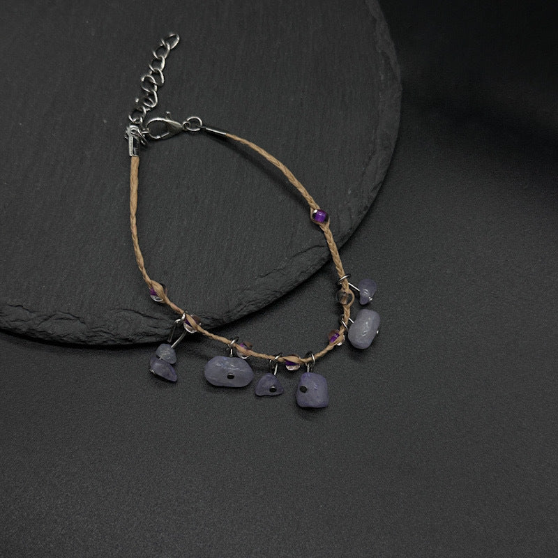 Raffia Anklet