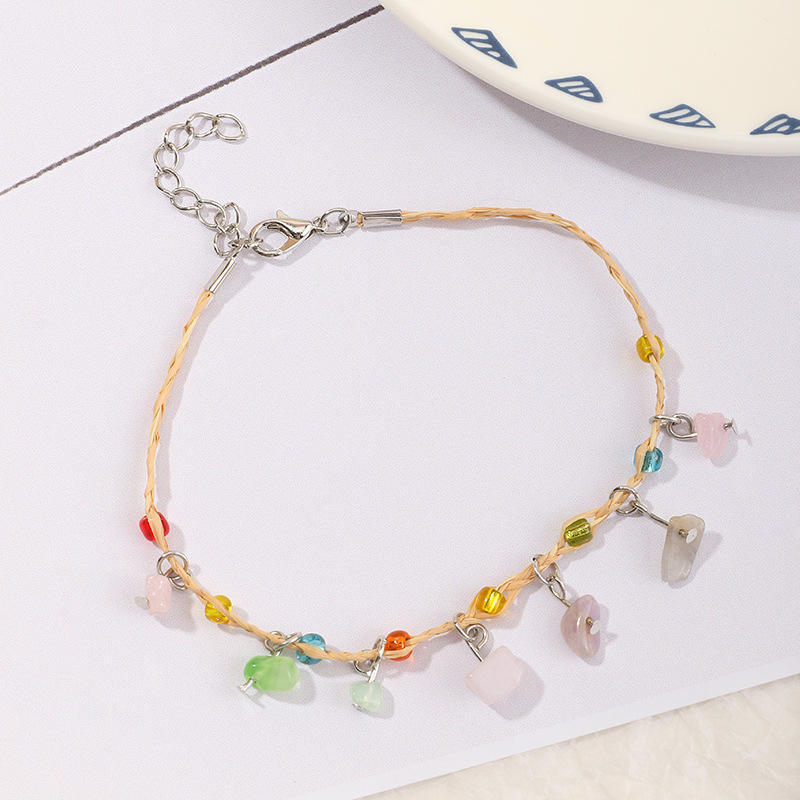 Raffia Anklet