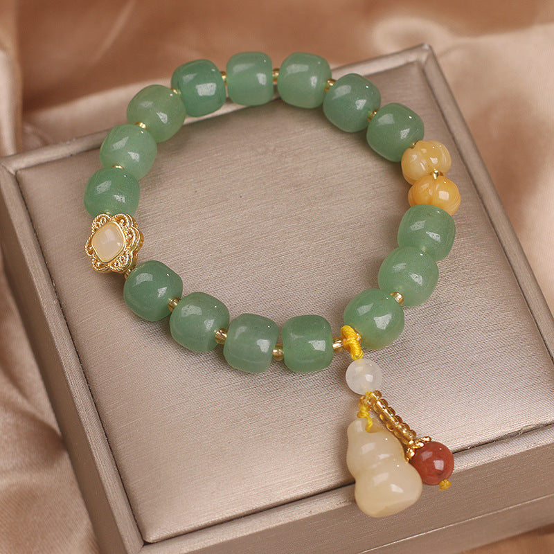 Natural Strawberry Bucket Beads Bracelet