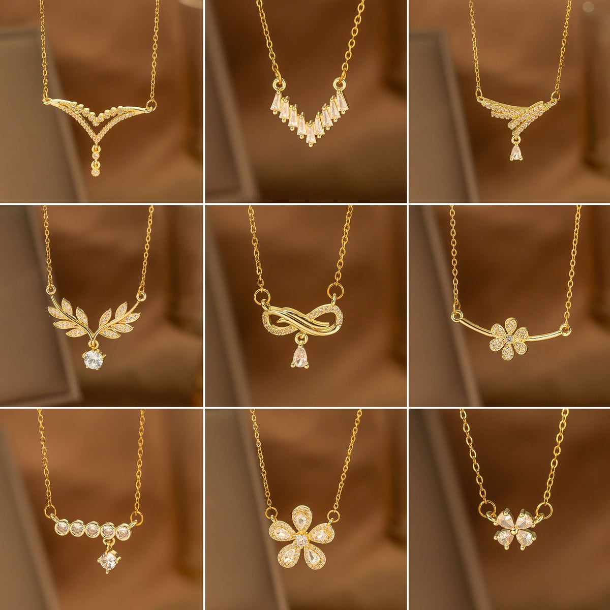 Single-diamond Pendant Necklace